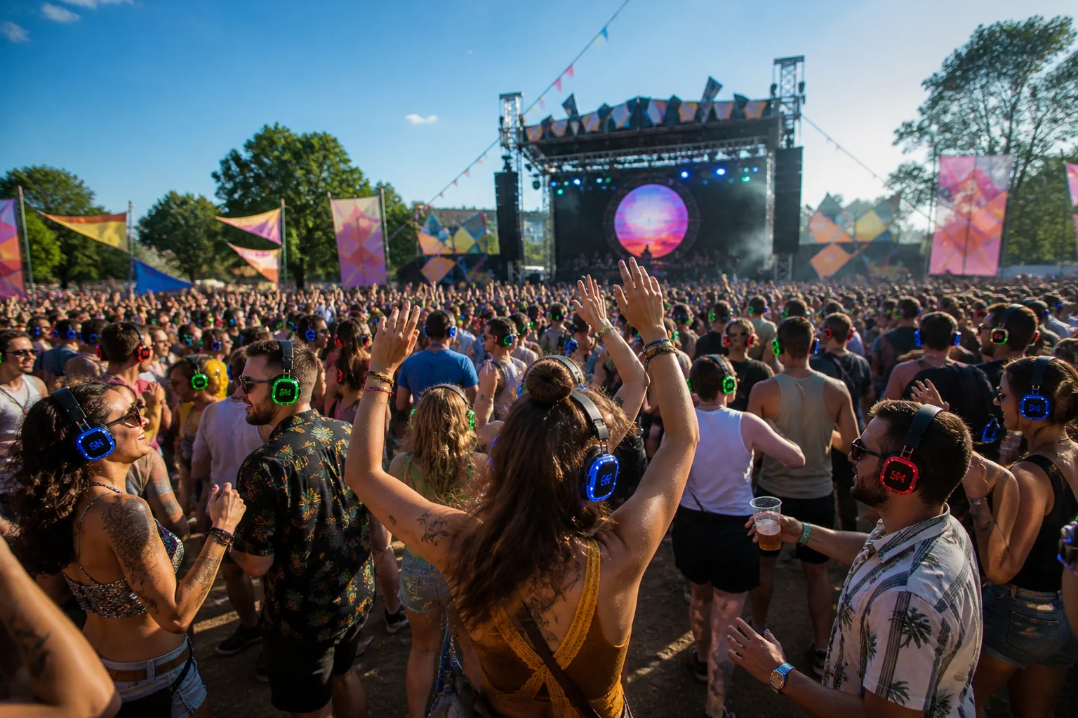 Festival mit Crowd